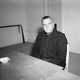 Fritz Julius Kuhn sits in an interrogation room at Asperg, Germany on November 26, 1945 after being deported from the United States